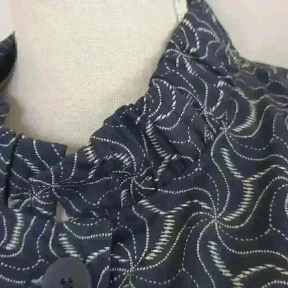 XL CJ Banks Women's 3/4 Sleeve Abstract Button Up Jacket 100% Cotton - Picture 12 of 13